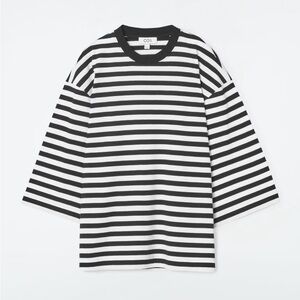 COS Trapaze Relaxed T-Shirt | Black & white striped